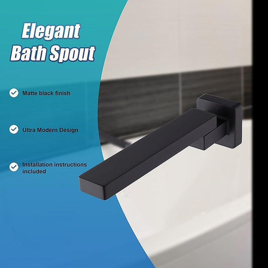 Buy Bath In Wall Swivel Spout in Matte Black discounted | Products On Sale Australia