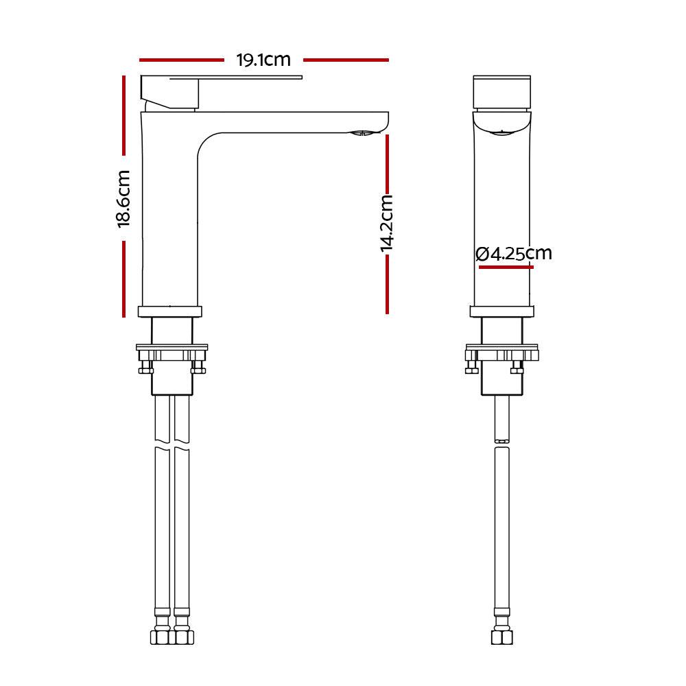 Buy Bathroom Basin Mixer Tap Brass Faucet Vanity Laundry Sink Chrome discounted | Products On Sale Australia