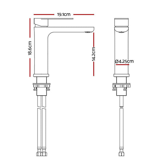 Buy Bathroom Basin Mixer Tap Brass Faucet Vanity Laundry Sink Chrome discounted | Products On Sale Australia