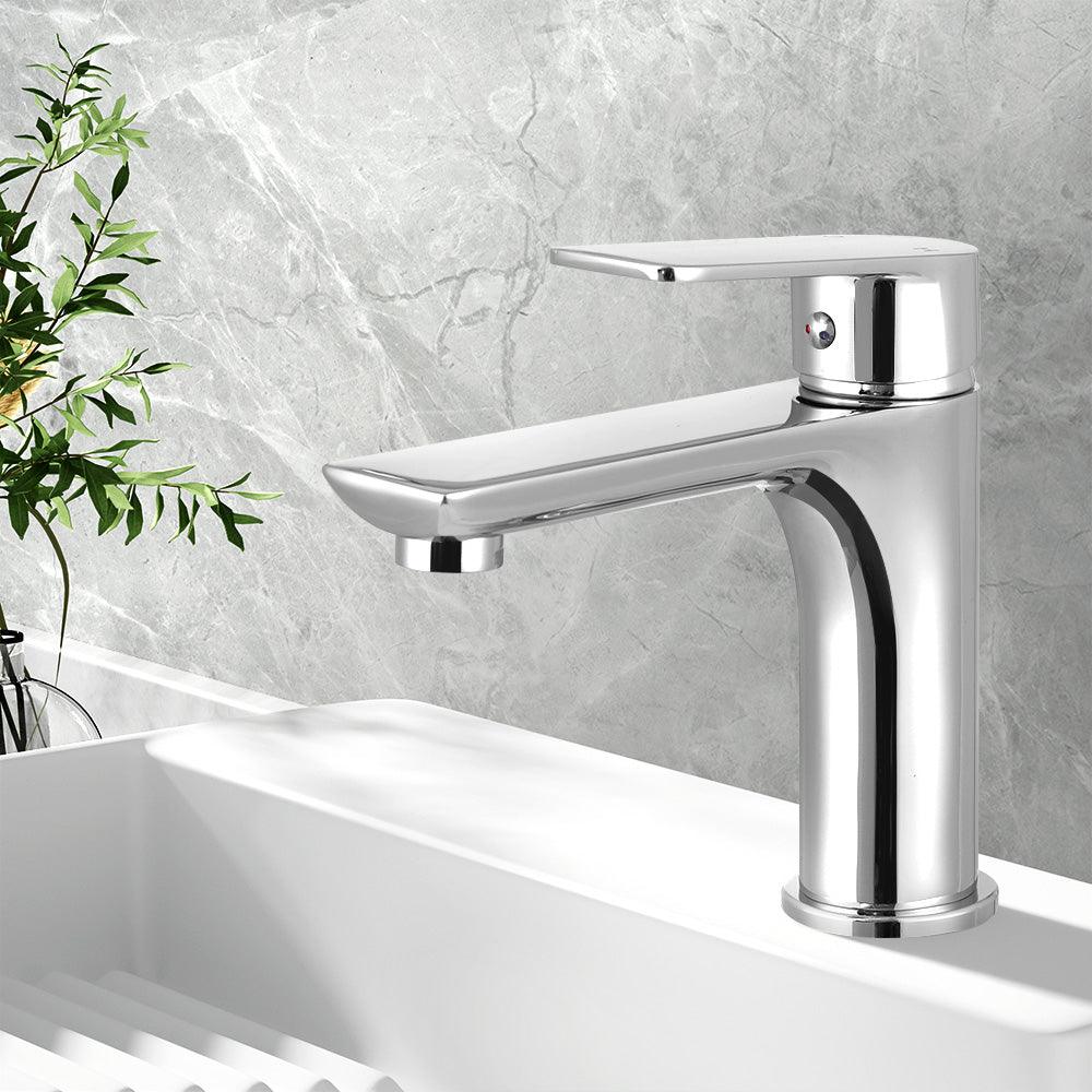 Buy Bathroom Basin Mixer Tap Brass Faucet Vanity Laundry Sink Chrome discounted | Products On Sale Australia