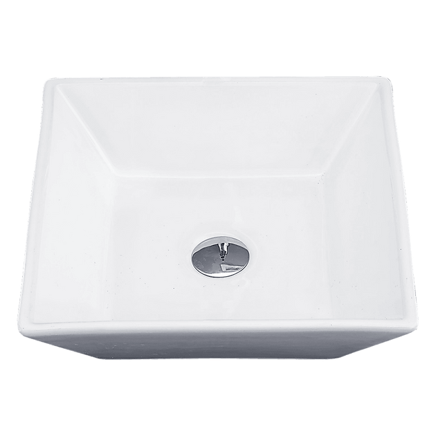 Buy Bathroom Ceramic Rectangular Above Countertop Basin for Vanity discounted | Products On Sale Australia