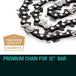 Buy BAUMR-AG 12" Bar Replacement Spare Chainsaw Chain 3/8 .050 Gauge DL 44 discounted | Products On Sale Australia