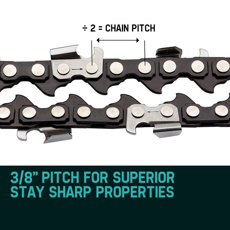 Buy BAUMR-AG 12" Bar Replacement Spare Chainsaw Chain 3/8 .050 Gauge DL 44 discounted | Products On Sale Australia