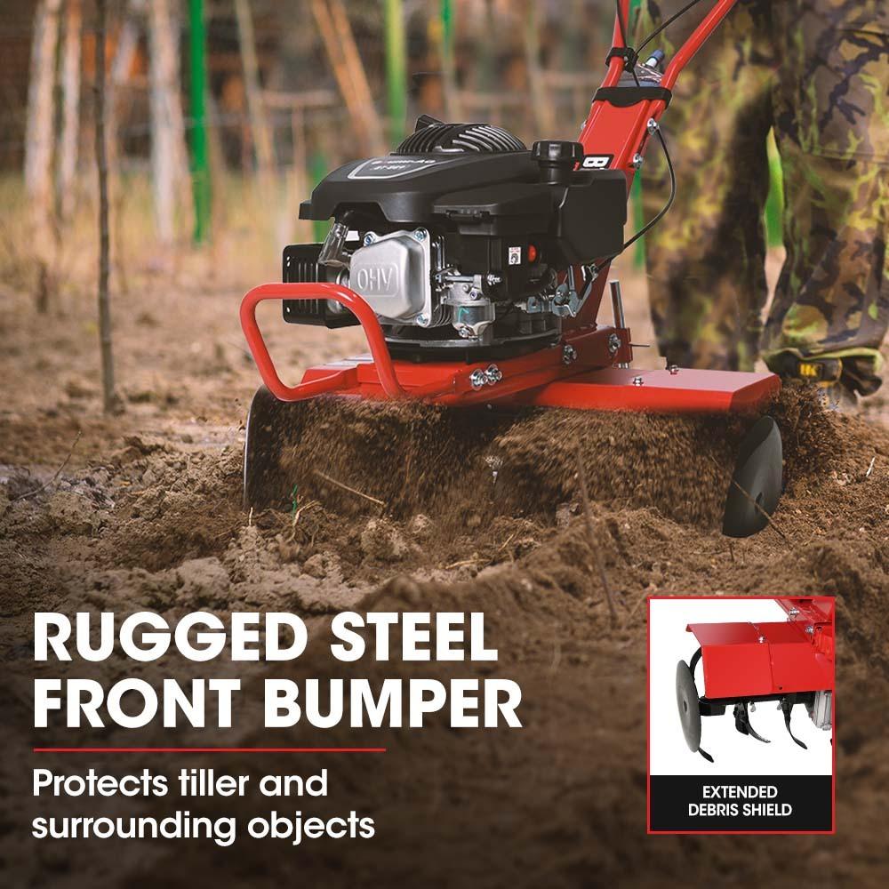 Buy Baumr-AG 150CC Garden Tiller Cultivator Petrol Rototiller 4-Stroke Soil Power Rotary Hoe discounted | Products On Sale Australia