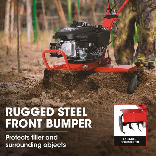 Buy Baumr-AG 150CC Garden Tiller Cultivator Petrol Rototiller 4-Stroke Soil Power Rotary Hoe discounted | Products On Sale Australia