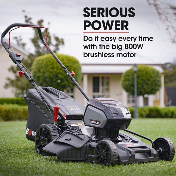 BAUMR-AG 22 Inch Lawn Mower Cordless Electric Lawnmower Kit 56V Lithium Battery Fast Charger Products On Sale Australia | Home & Garden > Garden Tools Category