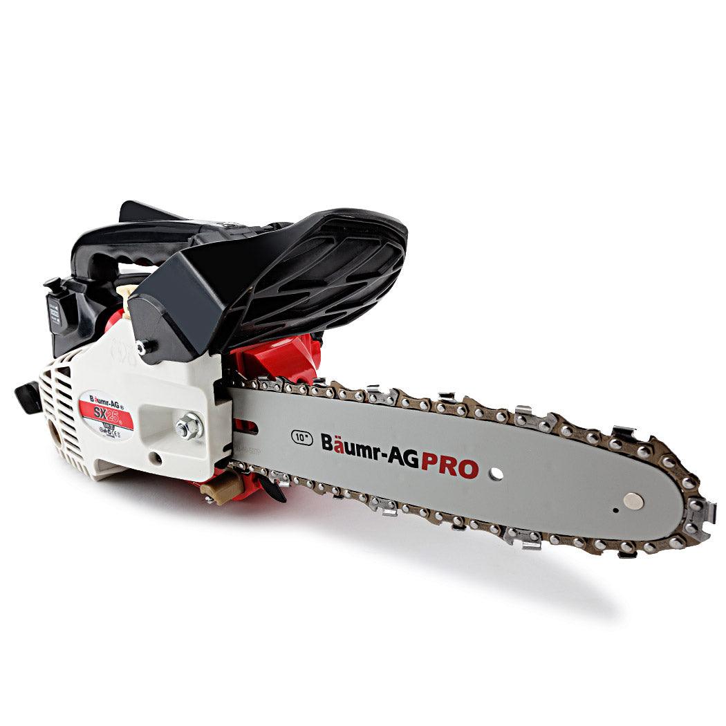 Buy Baumr-AG 25CC Petrol Chainsaw Arborist 10 Bar Tree Pruning Garden Chain Saw discounted | Products On Sale Australia