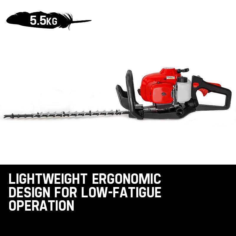 Buy Baumr-AG 26CC Petrol Hedge Trimmer - 2-Stroke Clipper Saw Precision 24 Blade discounted | Products On Sale Australia