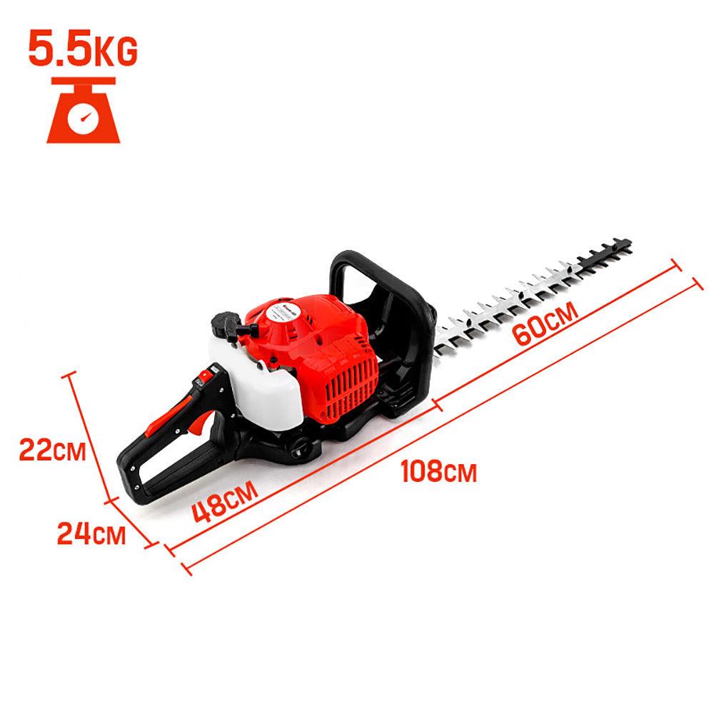 Buy Baumr-AG 26CC Petrol Hedge Trimmer - 2-Stroke Clipper Saw Precision 24 Blade discounted | Products On Sale Australia