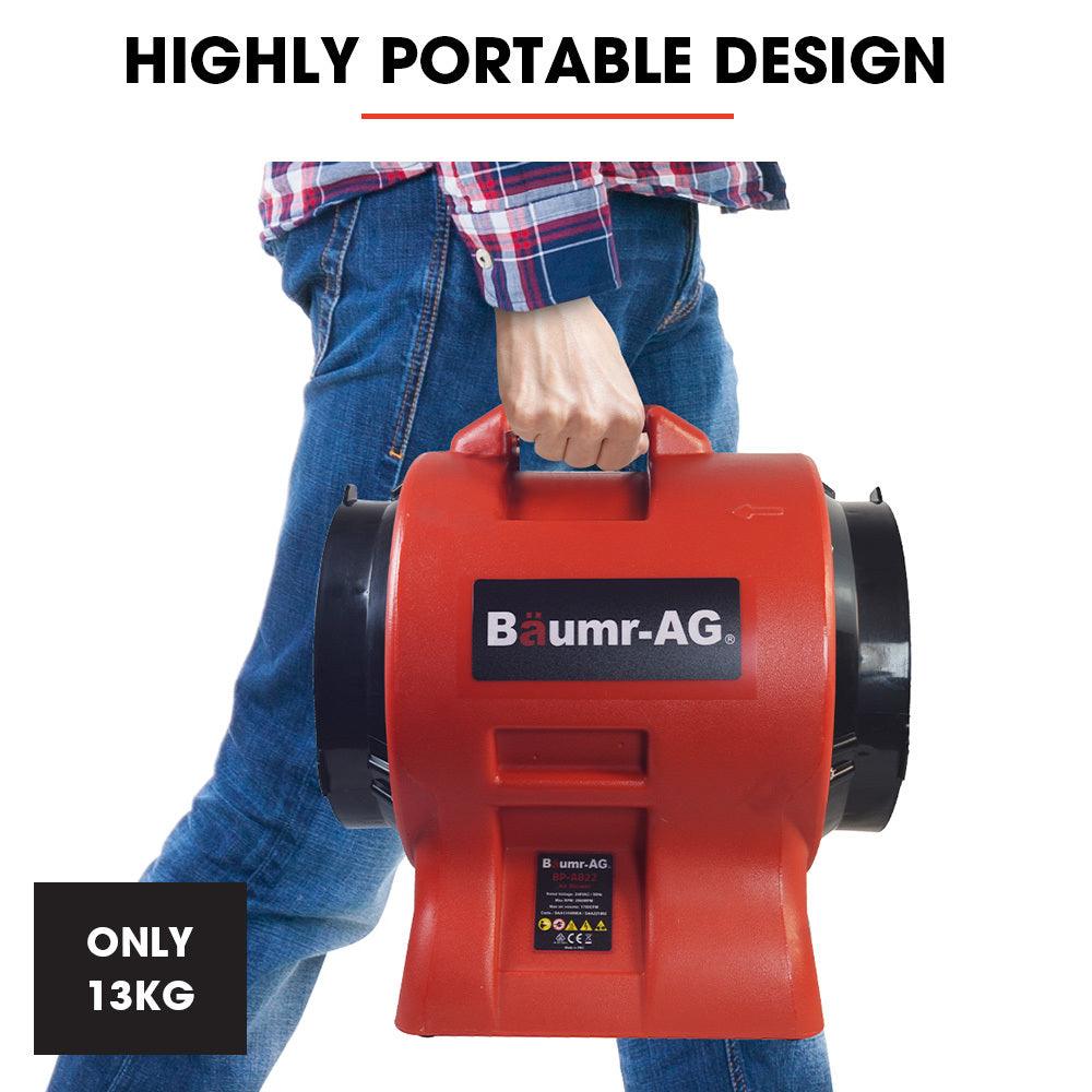 Buy Baumr-AG 300mm (12 inch) Portable Air Blower Mover Axial Ventilation Extraction Fan discounted | Products On Sale Australia