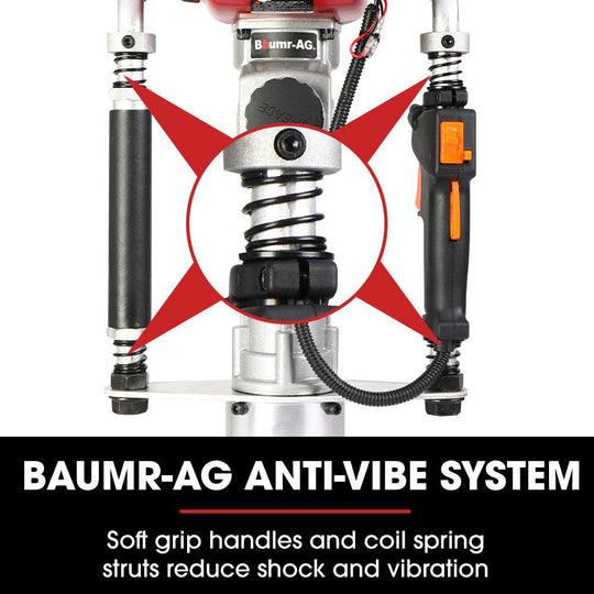 Buy Baumr-AG 38cc 4-Stroke 40cc Petrol Post Driver, with Carry Case & 3 Piling Sleeves discounted | Products On Sale Australia