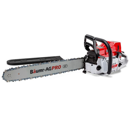 Buy BAUMR-AG Commercial Petrol Chainsaw E-Start 24" Bar Chain Saw Top Handle Tree Pruning discounted | Products On Sale Australia