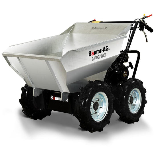 Buy BAUMR-AG Mini Dumper Power Wheel Barrow Tracked Motorised Petrol Powered Wheelbarrow discounted | Products On Sale Australia