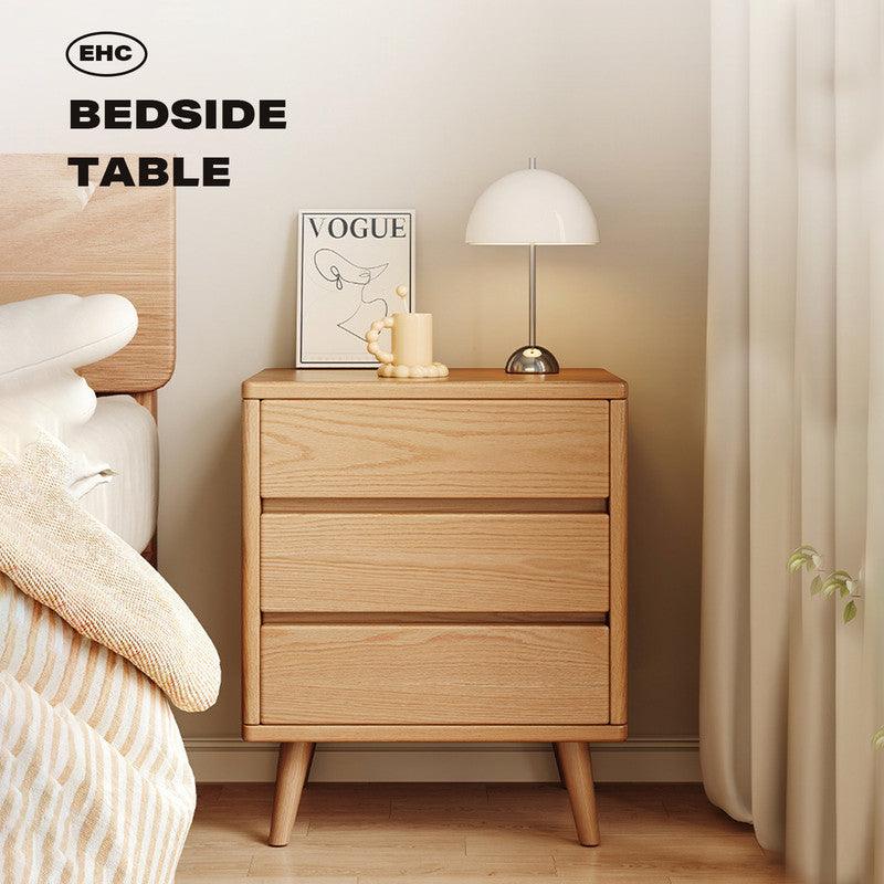 Buy Bedside Tables 3 Drawers Side Table Nightstand Bedroom Storage Cabinet Wood discounted | Products On Sale Australia