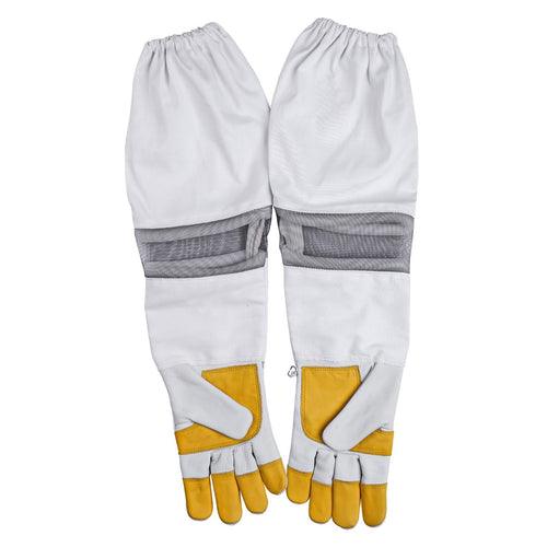 Buy Beekeeping Bee Gloves Cow Hide Ventilated Heavy Duty Gloves 2XL discounted | Products On Sale Australia