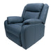 Buy Bella 1 Seater Electric Recliner Genuine Leather Upholstered Lounge - Blue discounted | Products On Sale Australia