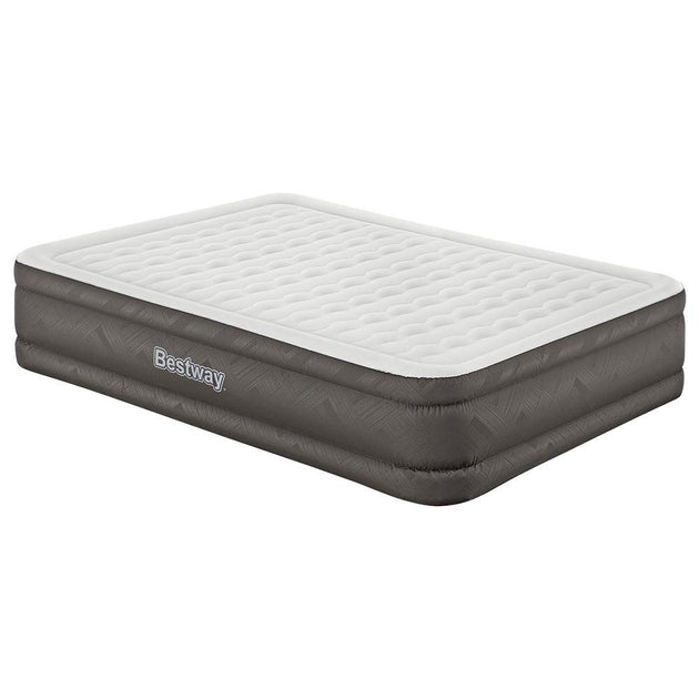 Buy Bestway Air Mattress Queen Inflatable Bed 46cm Airbed Grey discounted | Products On Sale Australia