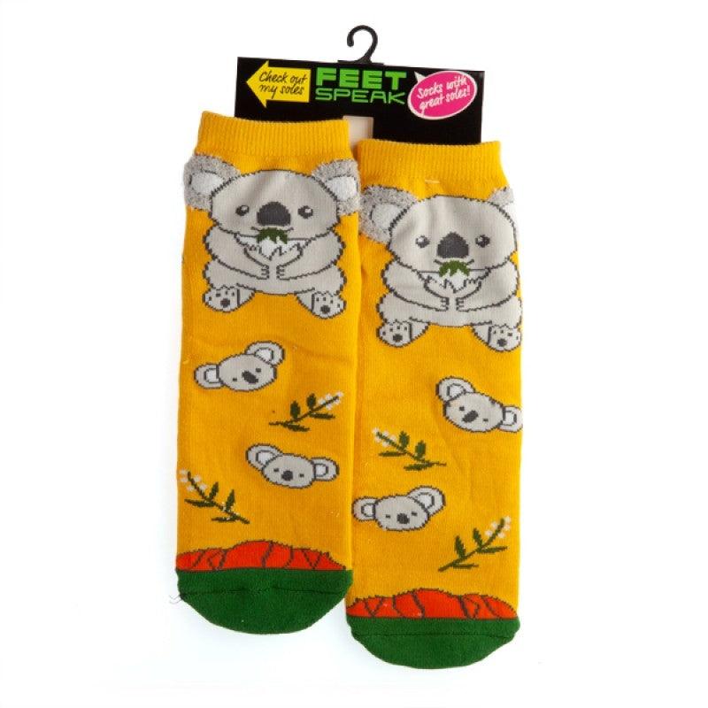 Buy Big Koala Feet Speak Socks discounted | Products On Sale Australia
