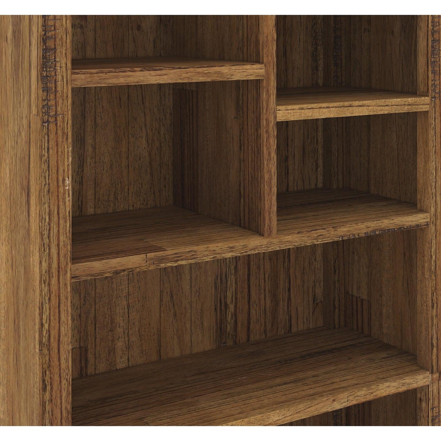 Buy Birdsville Bookshelf Bookcase Display Unit Solid Mt Ash Timber Wood - Brown discounted | Products On Sale Australia