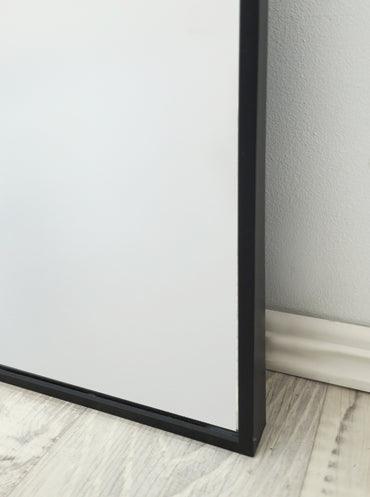 Buy Black Metal Arch Mirror - Small 80cm x 100cm discounted | Products On Sale Australia