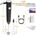 Buy Black Rechargeable Electric Milk Frother Handheld (3 Speeds) discounted | Products On Sale Australia