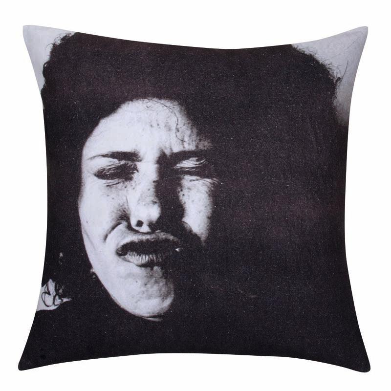 Buy Blaze Black And White Face Cushion Cover discounted | Products On Sale Australia