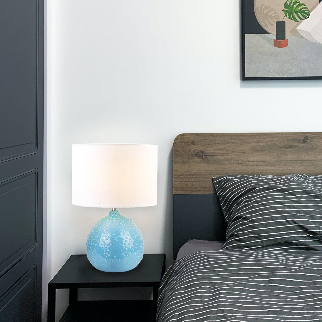 Buy Boden Ceramic Table Lamp - Blue discounted | Products On Sale Australia