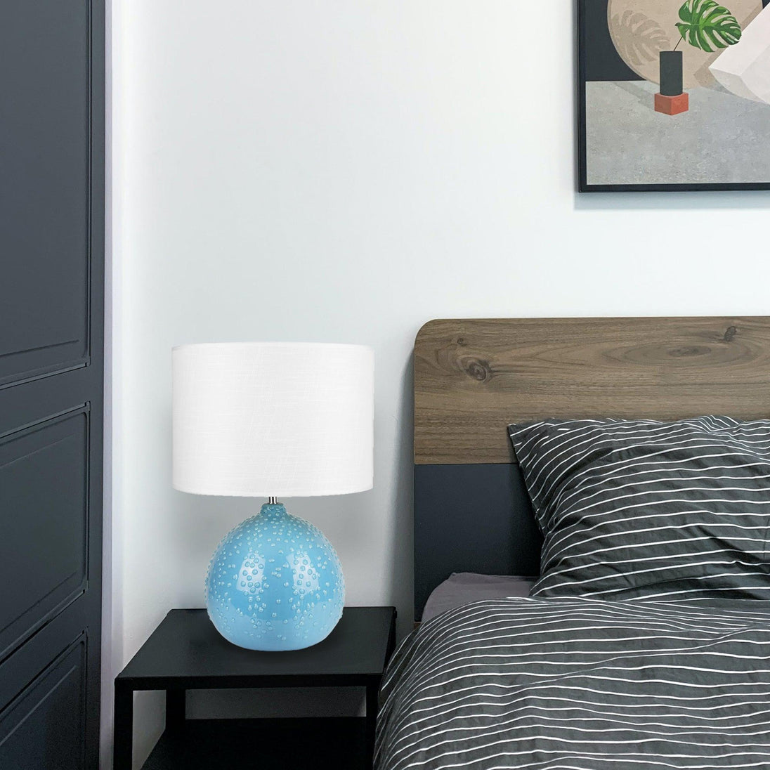 Buy Boden Ceramic Table Lamp - Blue discounted | Products On Sale Australia