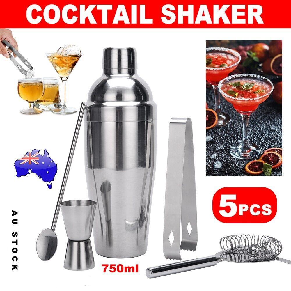 Buy Boston Cocktail Shaker Set Maker Mixer Martini Spirit Bar Strainer Bartender Kit discounted | Products On Sale Australia