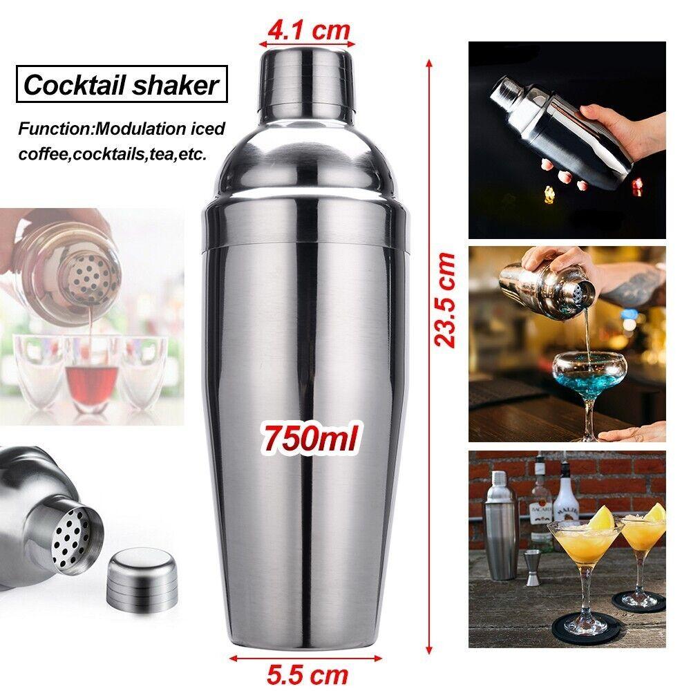 Buy Boston Cocktail Shaker Set Maker Mixer Martini Spirit Bar Strainer Bartender Kit discounted | Products On Sale Australia