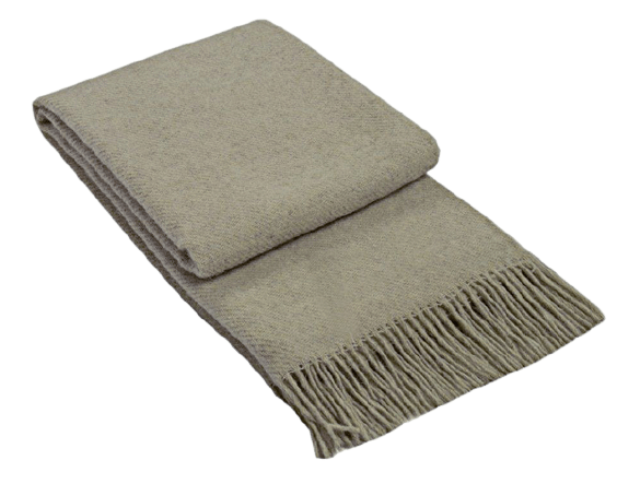 Buy Brighton Throw - 100% NZ Wool - Beige discounted | Products On Sale Australia