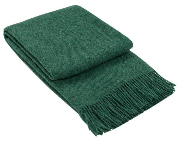 Buy Brighton Throw - 100% NZ Wool - Emerald discounted | Products On Sale Australia