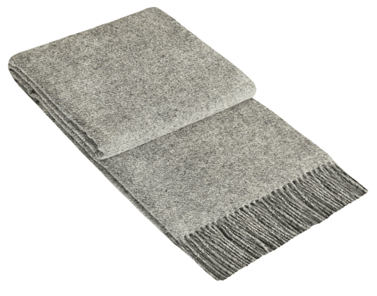 Buy Brighton Throw - 100% NZ Wool - Grey discounted | Products On Sale Australia