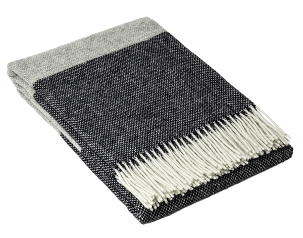 Buy Brighton Throw - 100% NZ Wool - Monochrome discounted | Products On Sale Australia