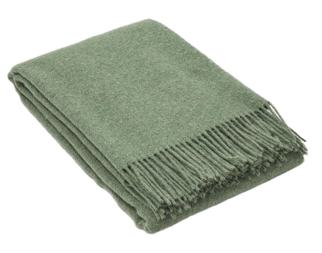 Buy Brighton Throw - 100% NZ Wool - Sage discounted | Products On Sale Australia