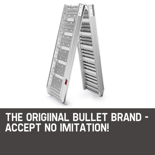 Buy BULLET 1.8m Aluminium Folding Loading Traction Ramp, 200kg capacity discounted | Products On Sale Australia