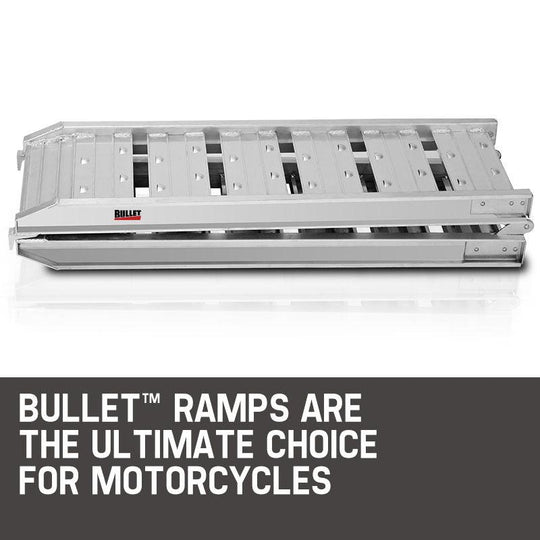 Buy BULLET 1.8m Aluminium Folding Loading Traction Ramp, 200kg capacity discounted | Products On Sale Australia