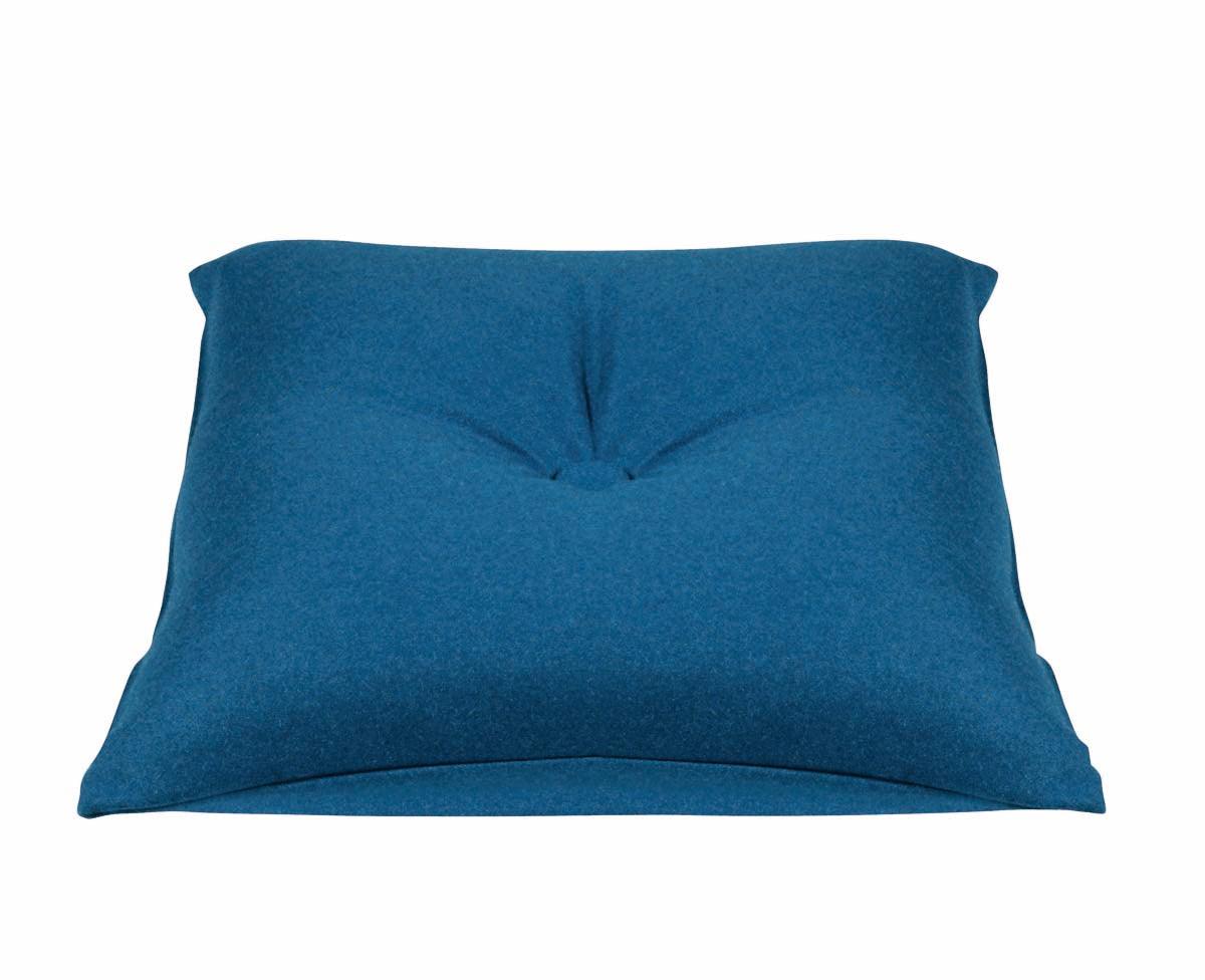 Buy Button Petrol Blue Green Pre Filled Cushion or Chair Pad 40x40cm discounted | Products On Sale Australia