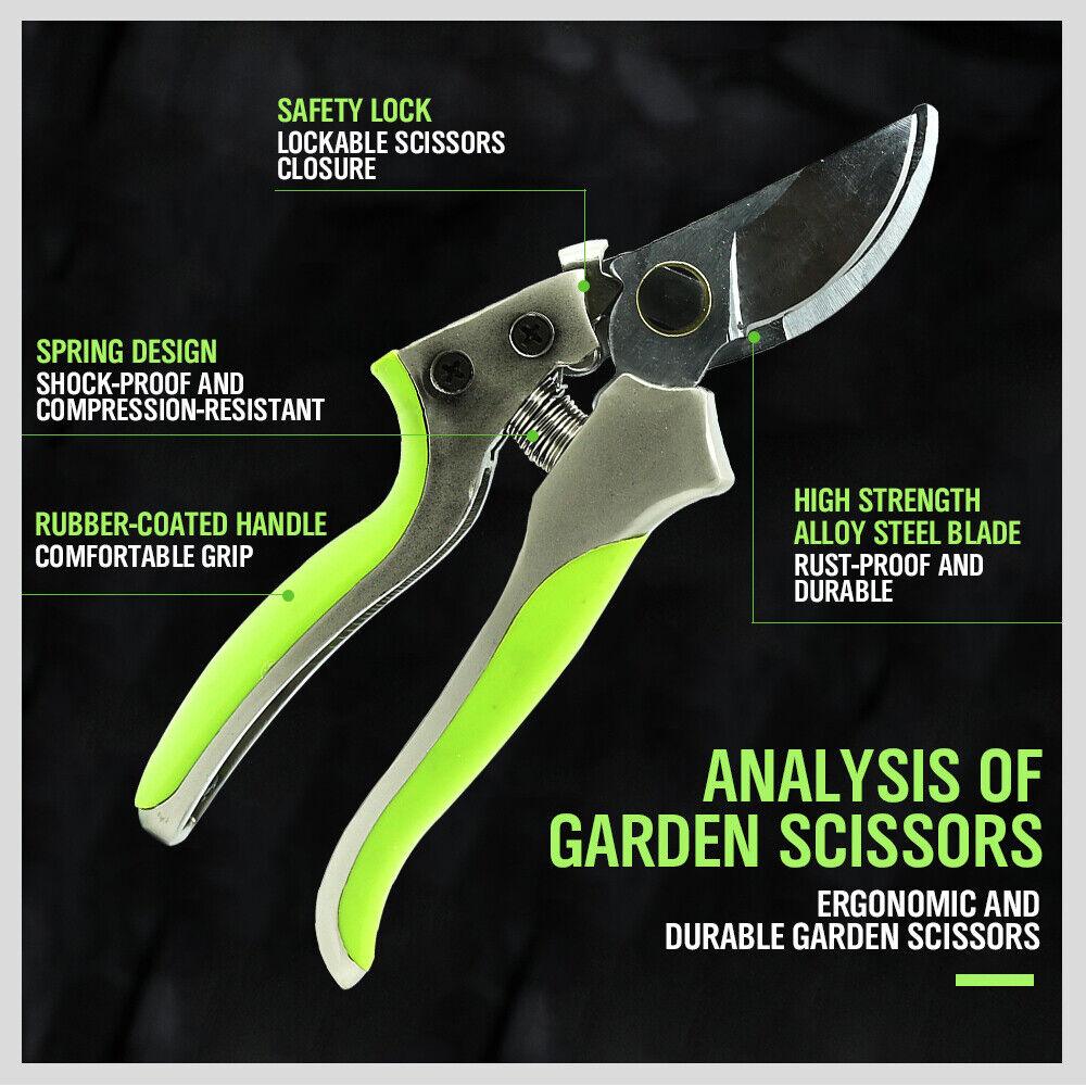 Buy Bypass Pruning Shears Cutter Home Gardening Plant Scissor Branch Tool With Lock discounted | Products On Sale Australia