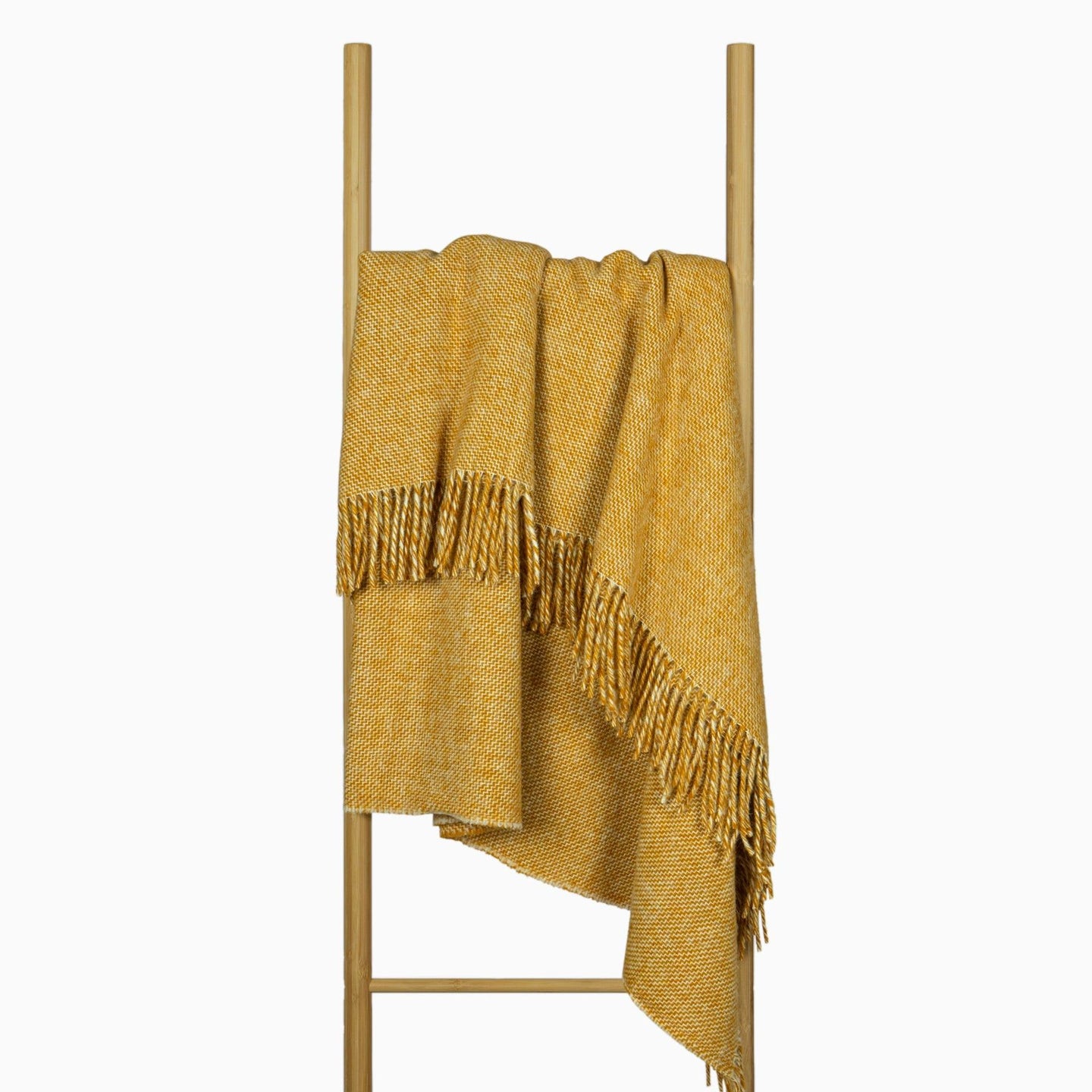 Buy Cambridge Throw - 100% NZ Wool - Mustard discounted | Products On Sale Australia