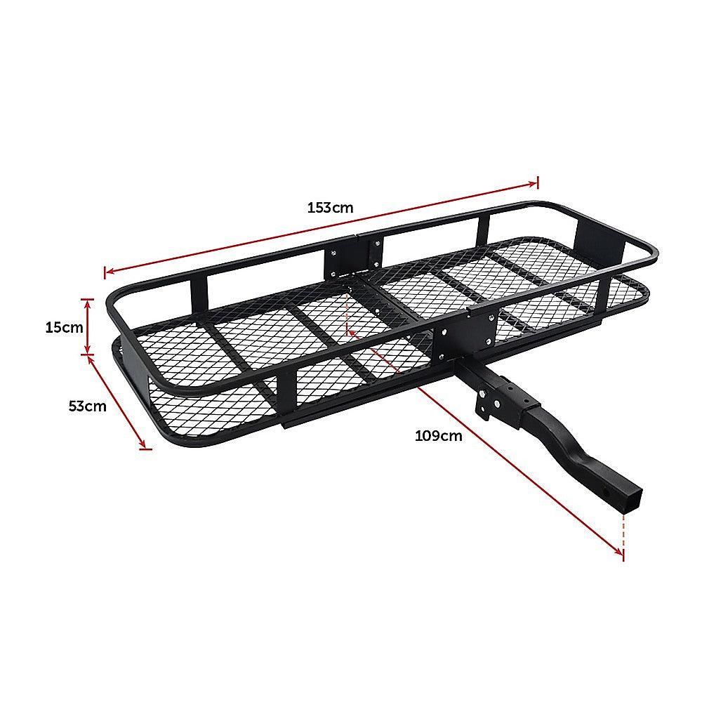 Buy Car Luggage Basket Trailer Hitch Cargo Carrier discounted | Products On Sale Australia