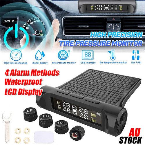 Buy Car TPMS Wireless Car Tire Tyre Pressure Monitor System LCD Tester + 4 Sensors | Products On Sale Australia
