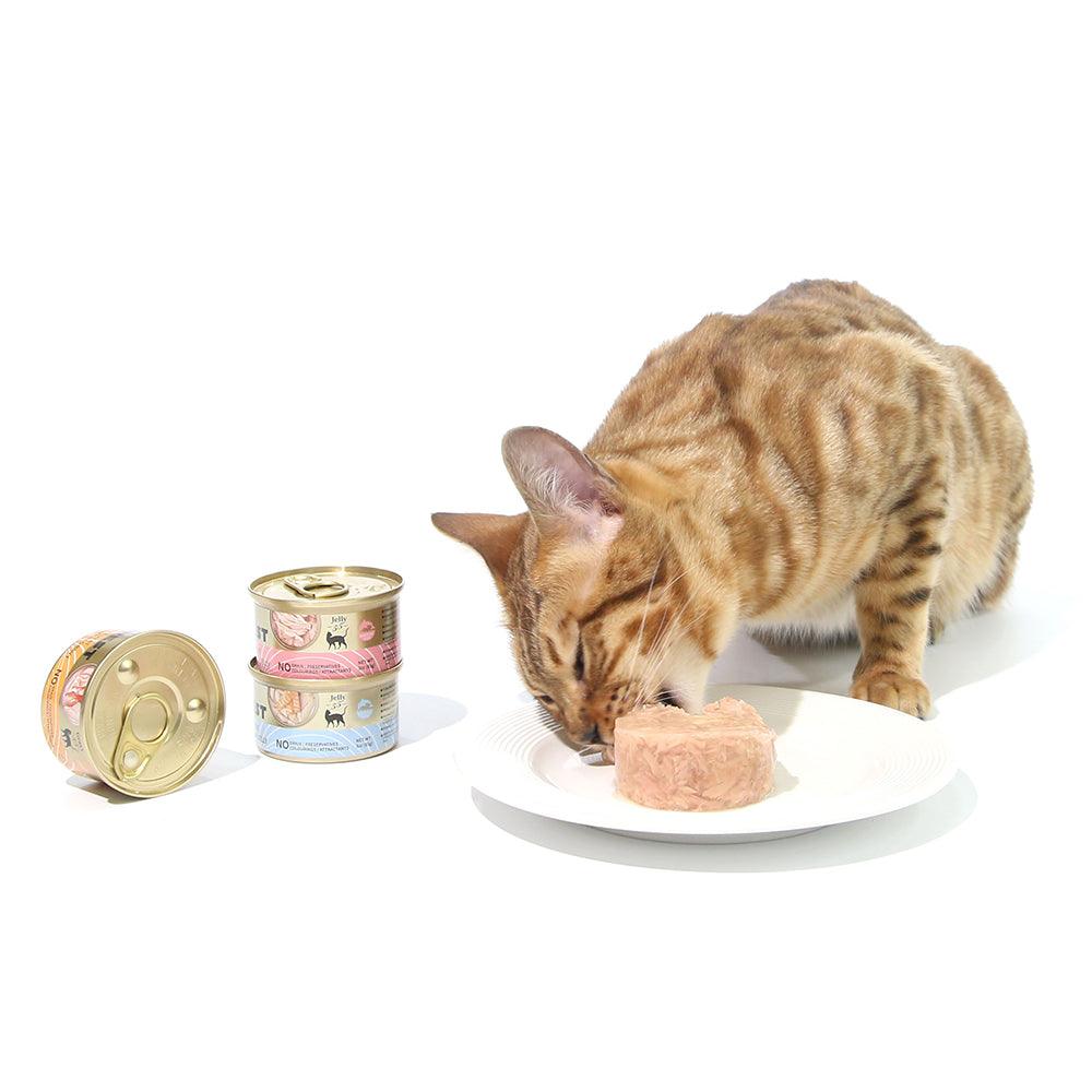 Buy CAT FOREST Premium Tuna White Meat With Chicken In Jelly Cat Canned Food 85G X 24 discounted | Products On Sale Australia