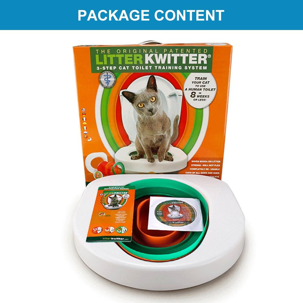 Buy Cat Toilet Training System 3 Step Litter Kwitter Pet Training DVD Instruction discounted | Products On Sale Australia