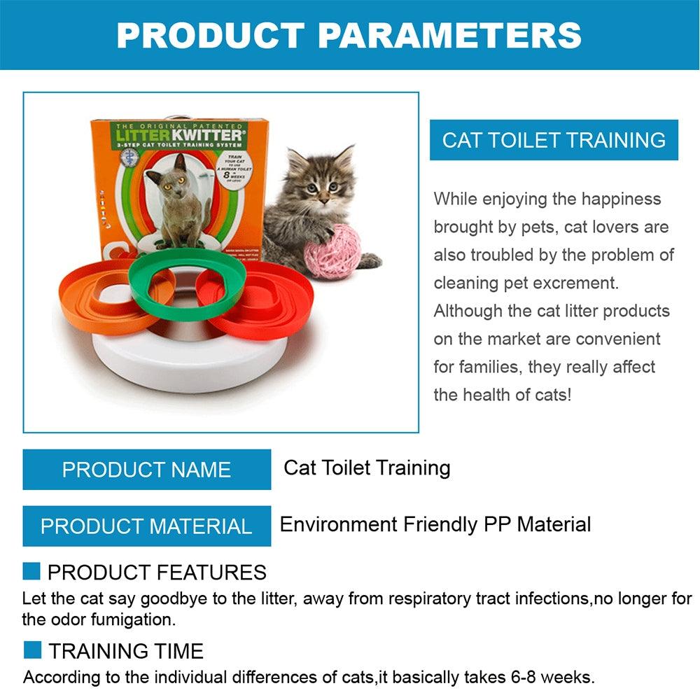 Buy Cat Toilet Training System 3 Step Litter Kwitter Pet Training DVD Instruction discounted | Products On Sale Australia