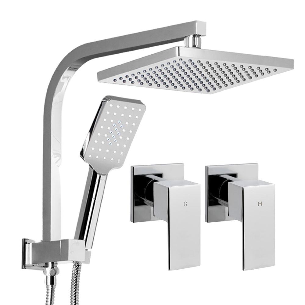 Buy Cefito 8'' Rain Shower Head Set Handheld Round High Pressure wins Tap Chrome discounted | Products On Sale Australia