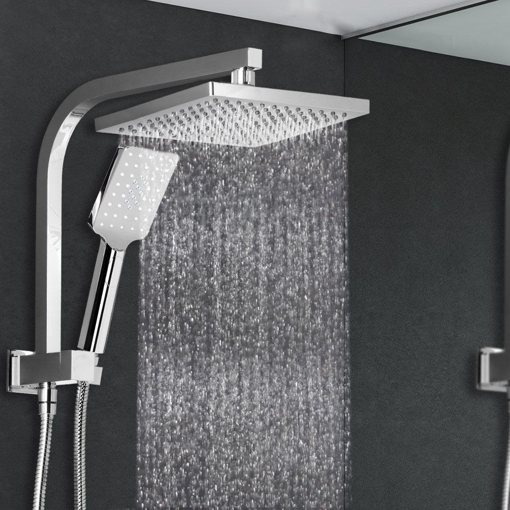 Buy Cefito 8'' Rain Shower Head Set Handheld Square High Pressure Chrome discounted | Products On Sale Australia