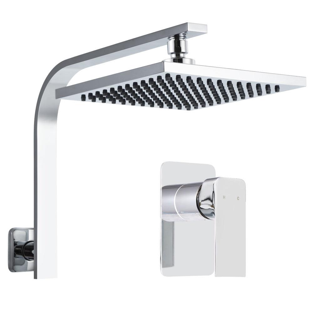 Buy Cefito 8'' Rain Shower Head Wall Arm Square High Pressure Mixer Tap Chrome discounted | Products On Sale Australia