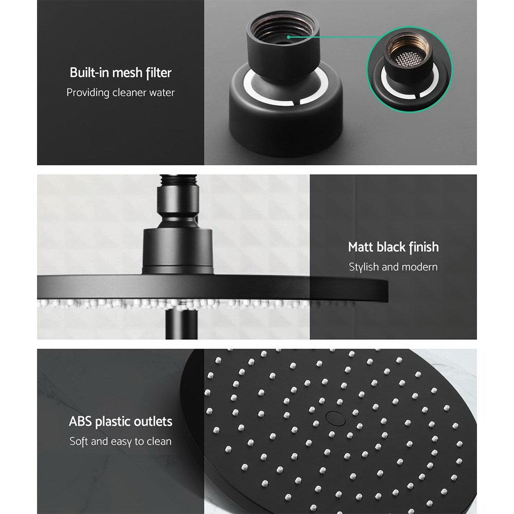 Buy Cefito 9'' Rain Shower Head Set Handheld Round High Pressure Black discounted | Products On Sale Australia