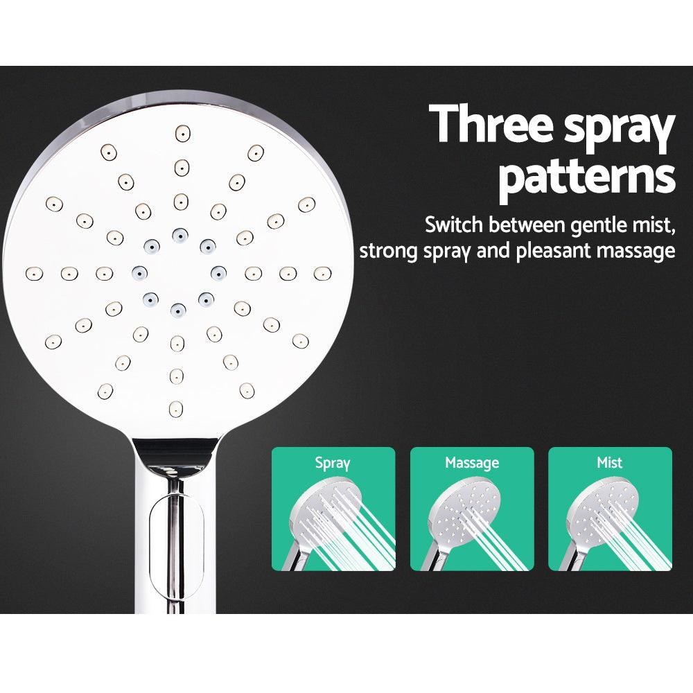 Buy Cefito 9'' Rain Shower Head Set Handheld Round High Pressure Black discounted | Products On Sale Australia